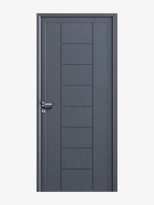 Capbreton : Porte d'entrée contemporaine en aluminium ral 7016