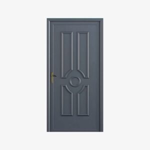 Courcy : Porte d'entrée classique en aluminium ral 7016