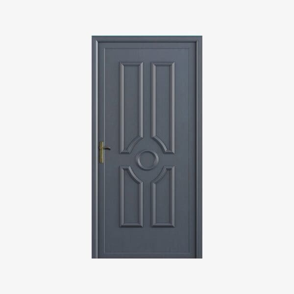 Courcy : Porte d'entrée classique en aluminium ral 7016